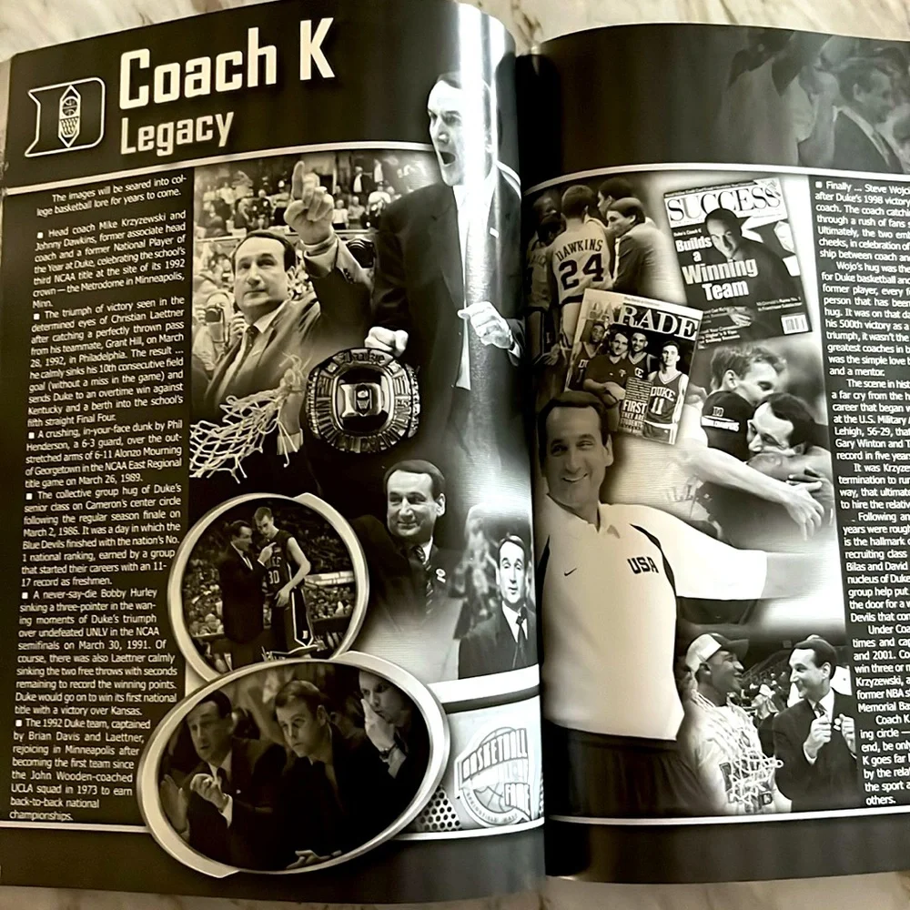 Duke Men's Basketball 2008-09 Yearbook